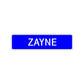 Zayne Street Sign Children Name Room Plate