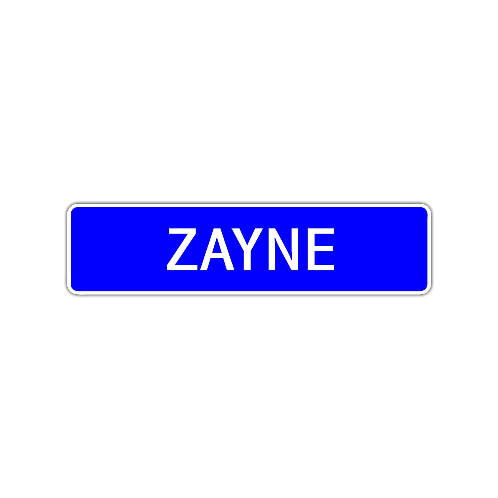 Zayne Street Sign Children Name Room Plate