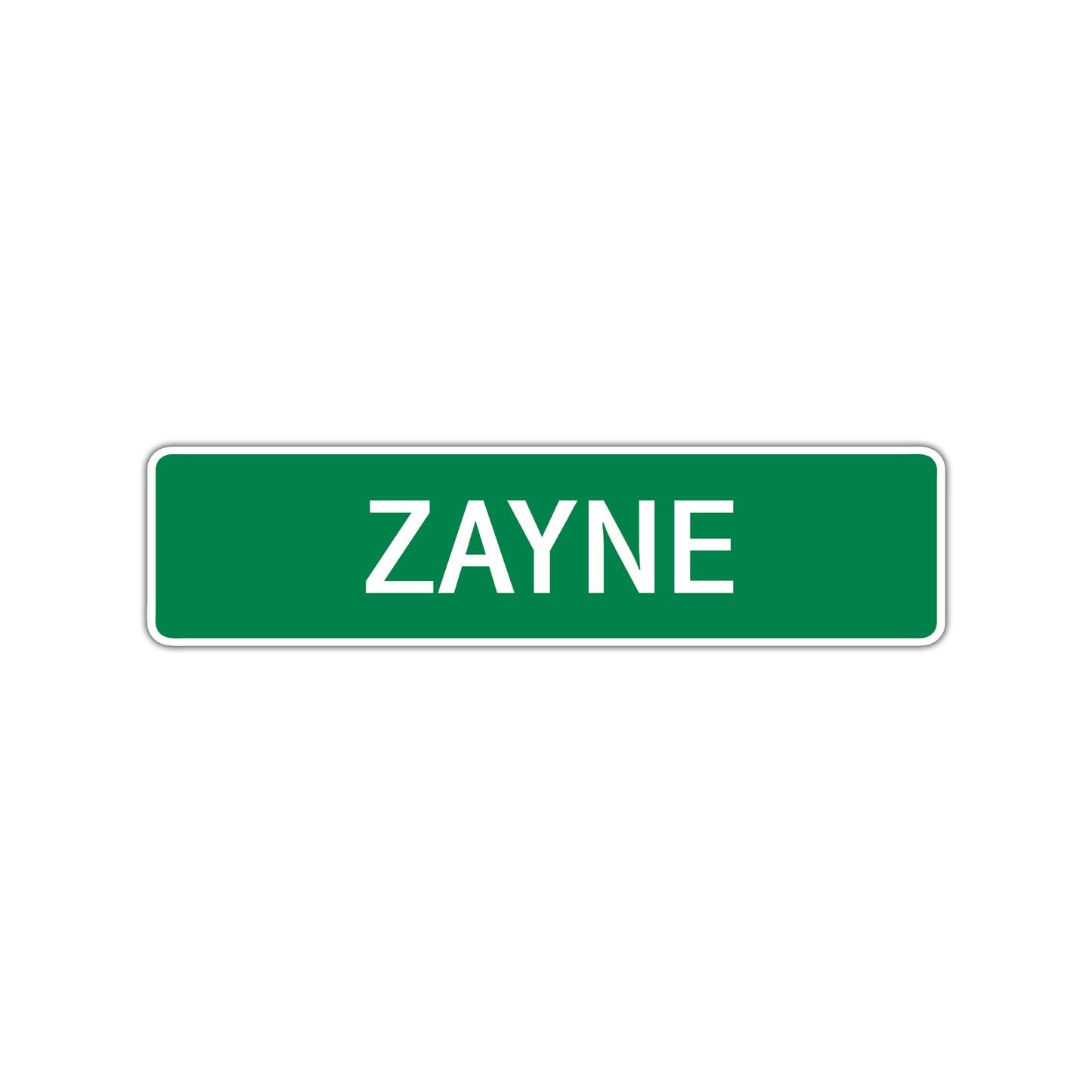Zayne Street Sign Children Name Room Plate