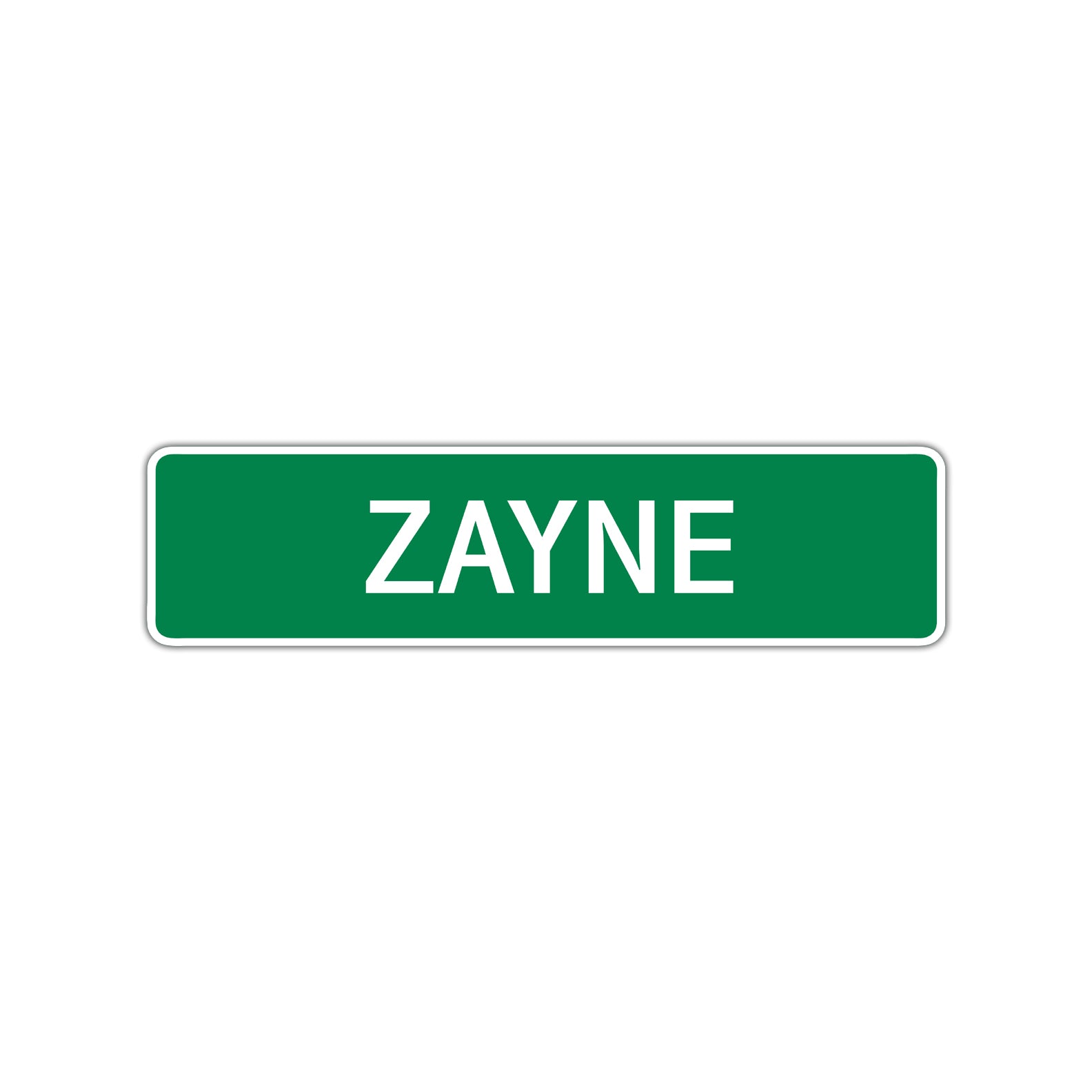 Zayne Street Sign Children Name Room Plate