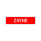 Zayne Street Sign Children Name Room Plate