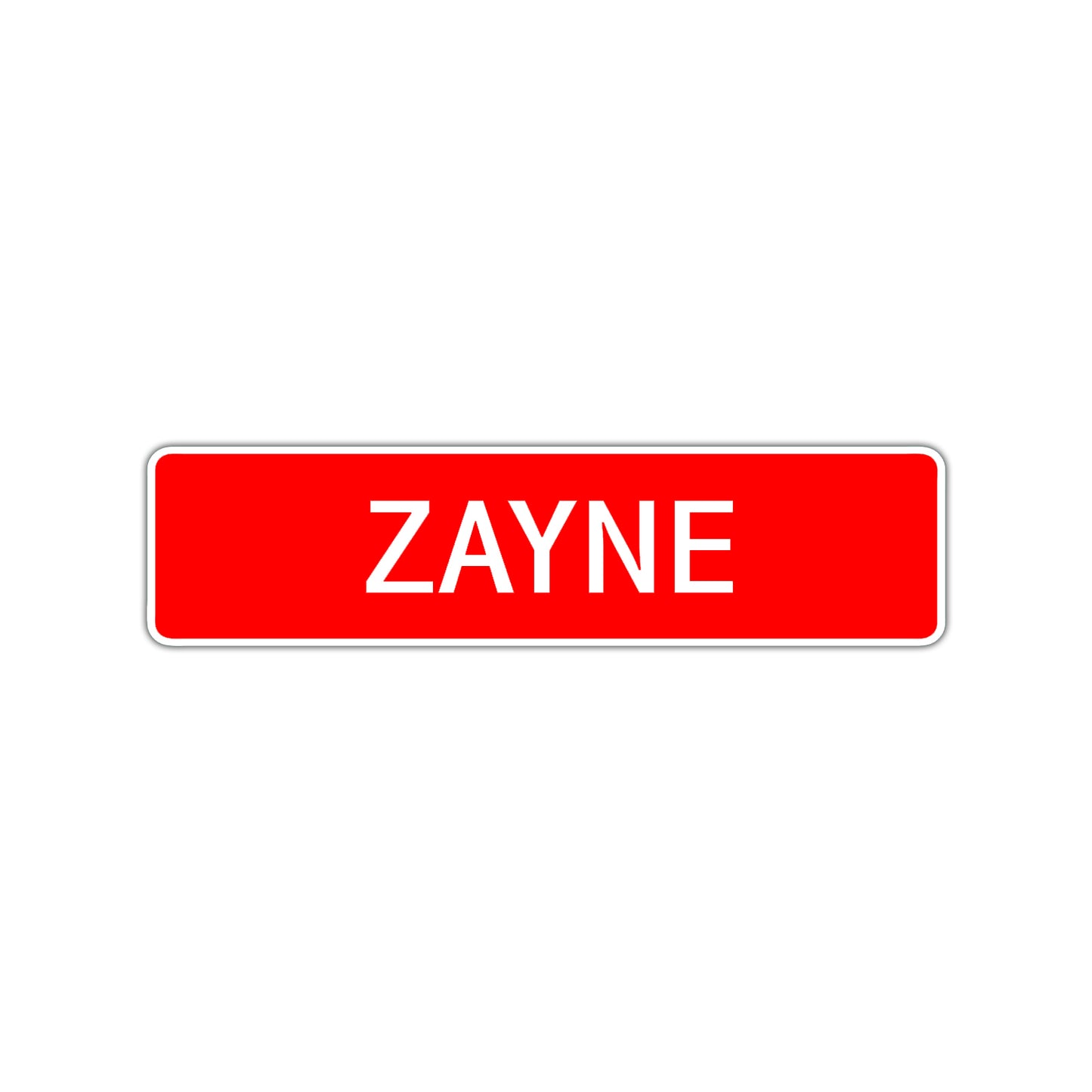 Zayne Street Sign Children Name Room Plate