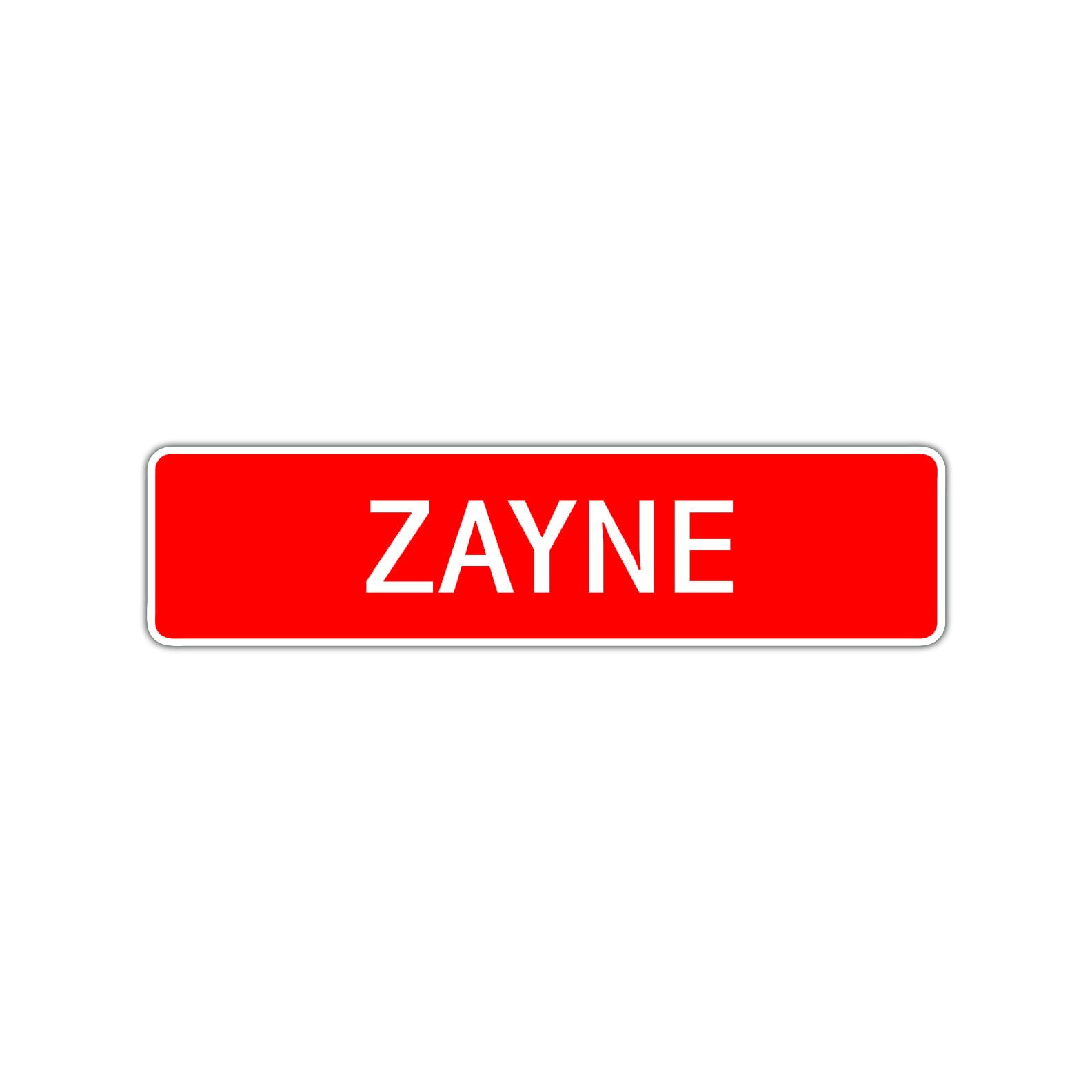 Zayne Street Sign Children Name Room Plate