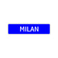 Milan Street Sign Children Name Room Plate