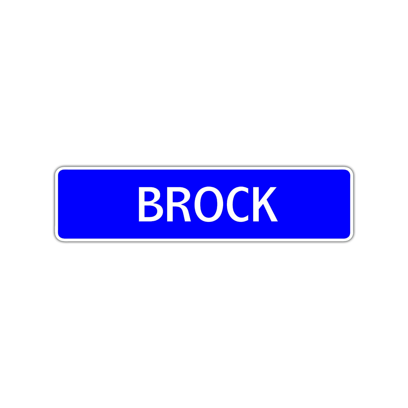 Brock Street Sign Children Name Room Plate