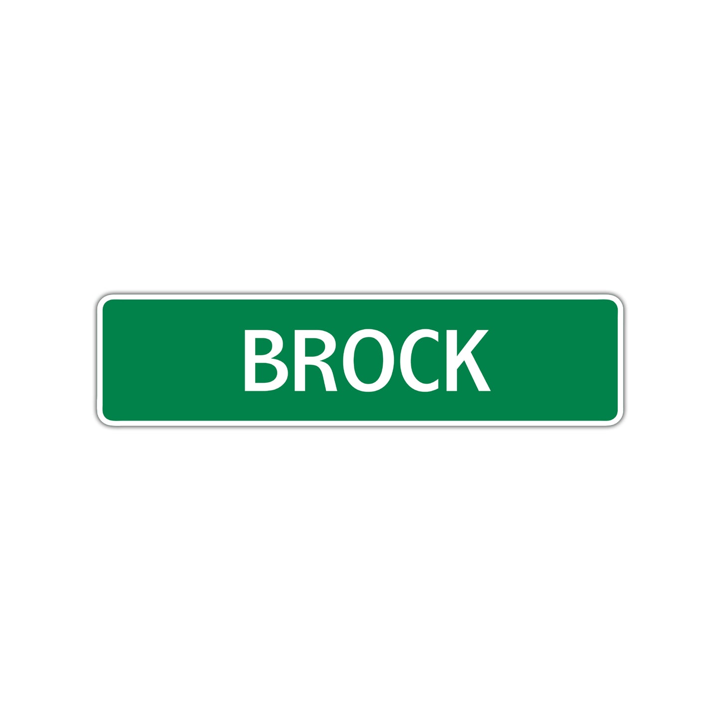 Brock Street Sign Children Name Room Plate