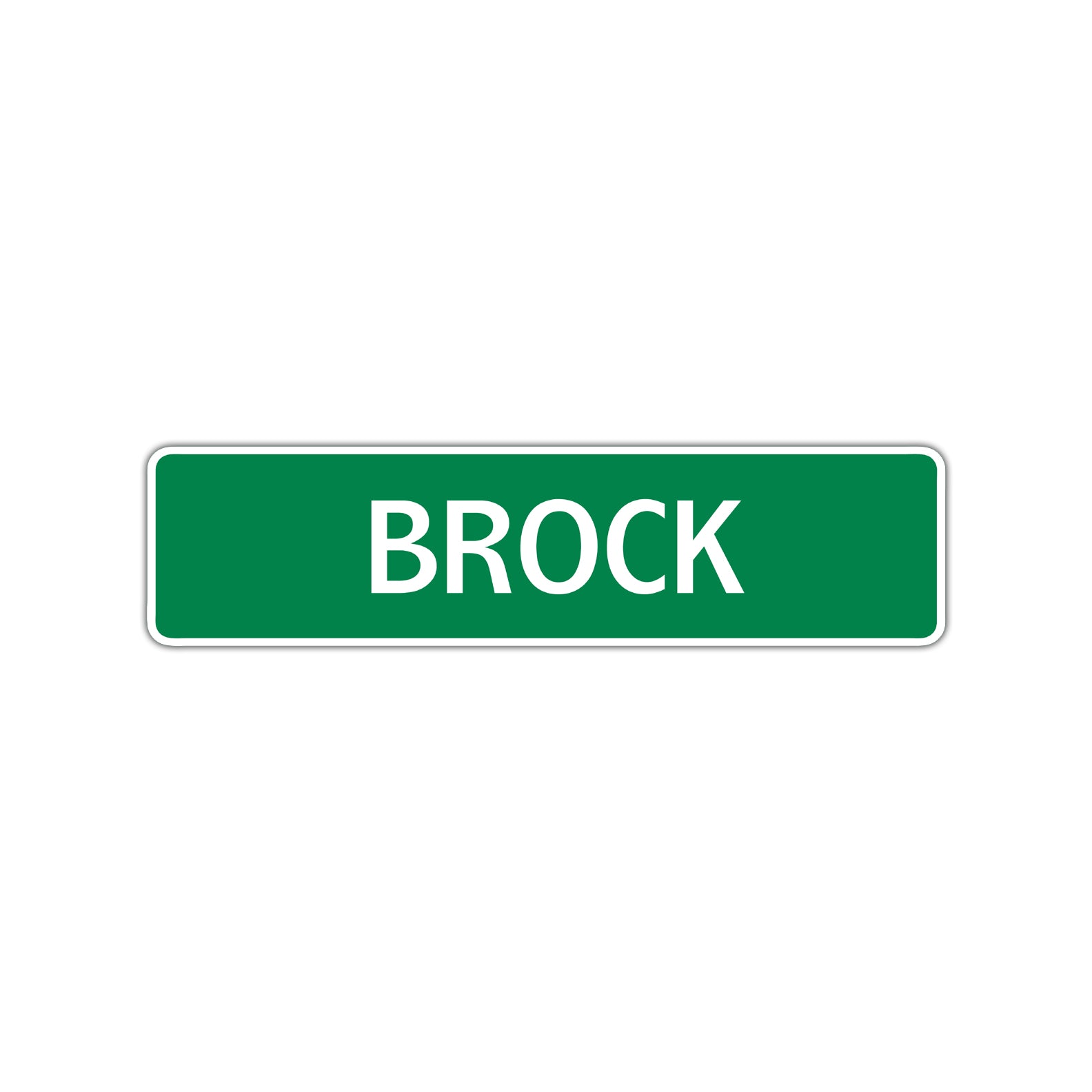 Brock Street Sign Children Name Room Plate