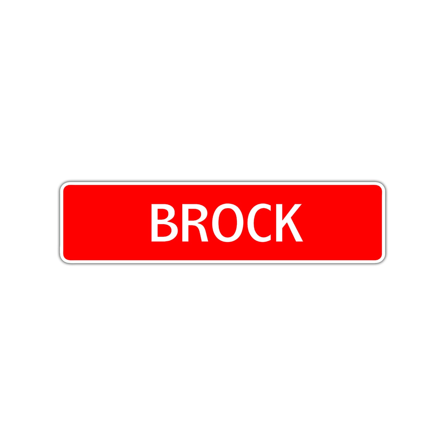 Brock Street Sign Children Name Room Plate