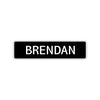 Brendan Street Sign Children Name Room Plate
