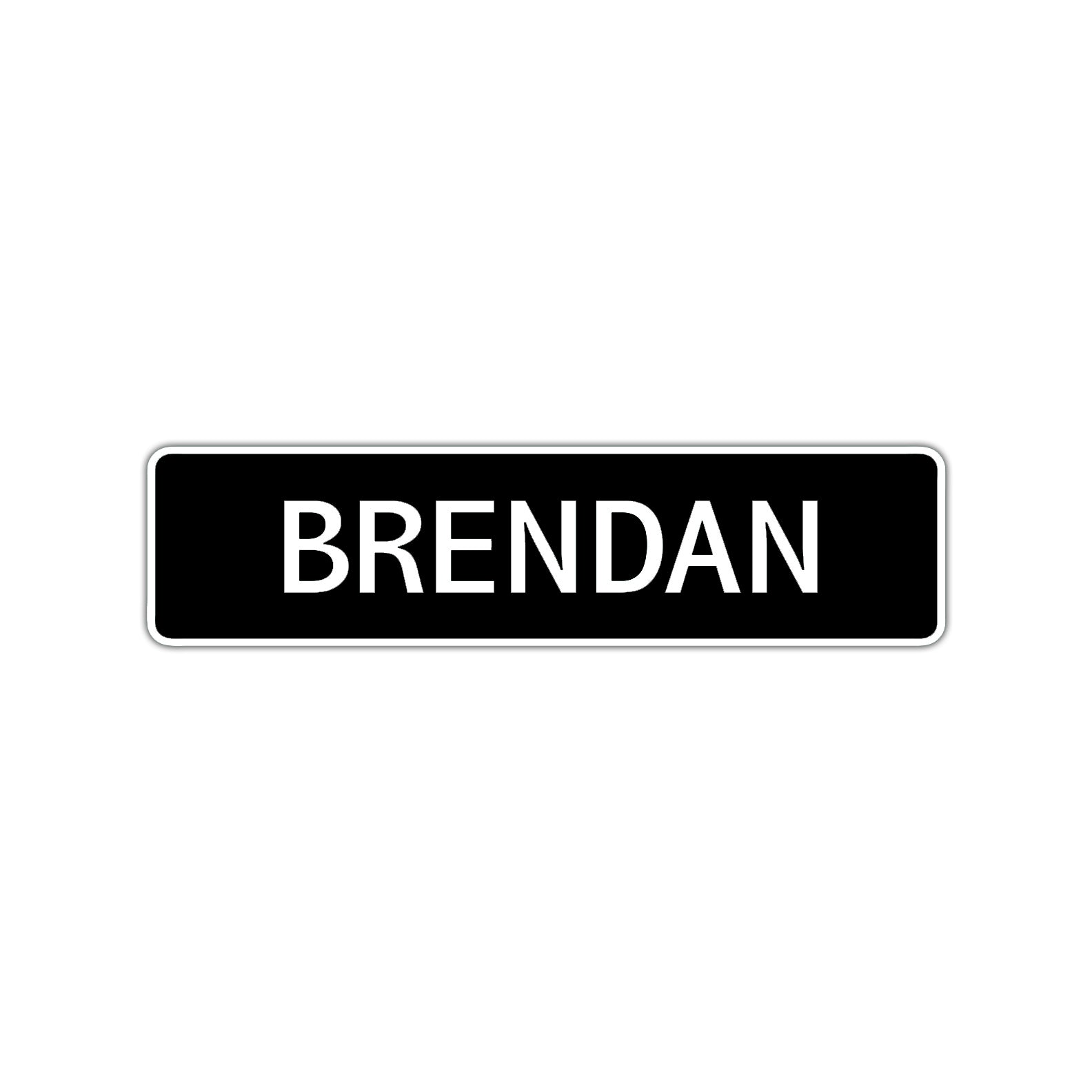 Brendan Street Sign Children Name Room Plate