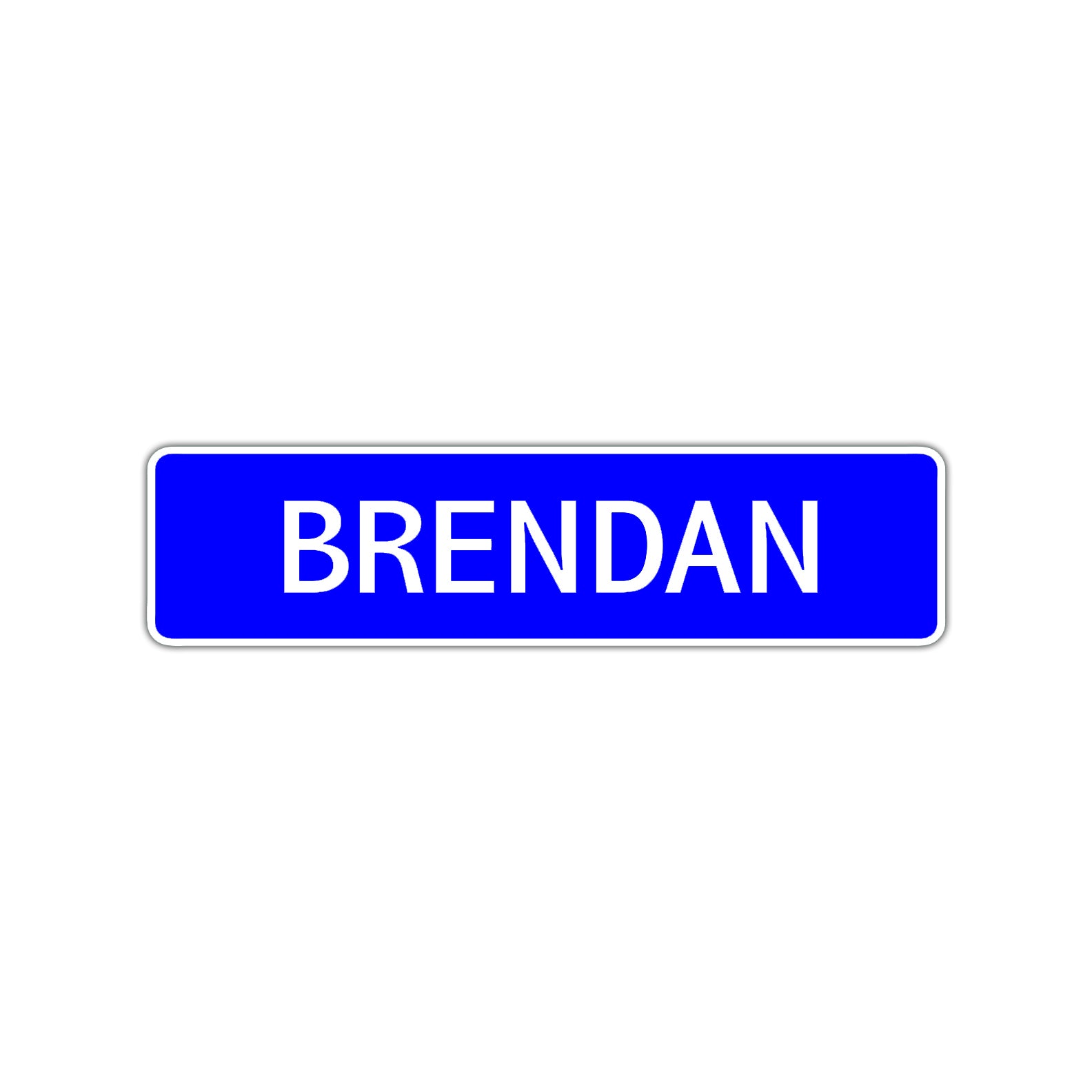 Brendan Street Sign Children Name Room Plate