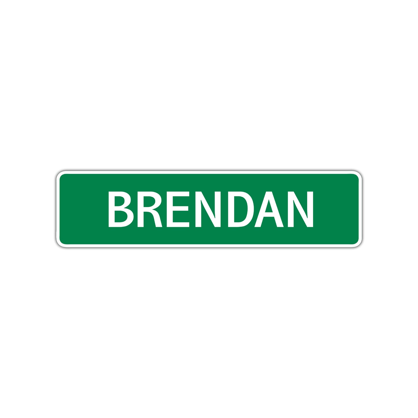 Brendan Street Sign Children Name Room Plate