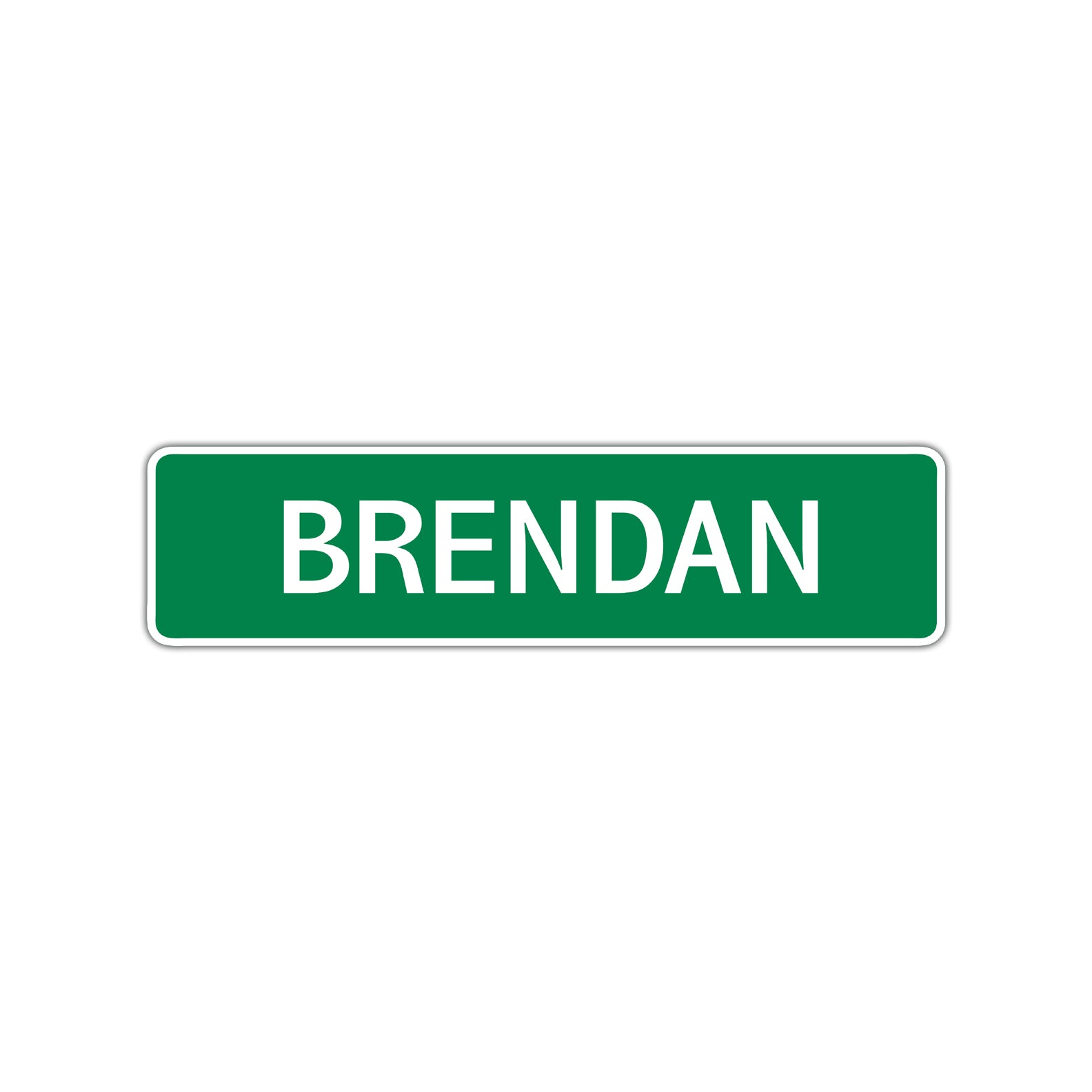 Brendan Street Sign Children Name Room Plate