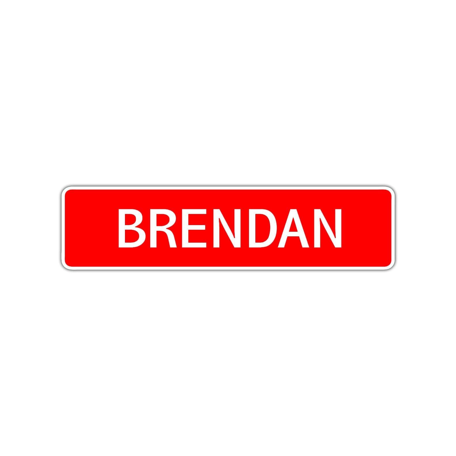 Brendan Street Sign Children Name Room Plate