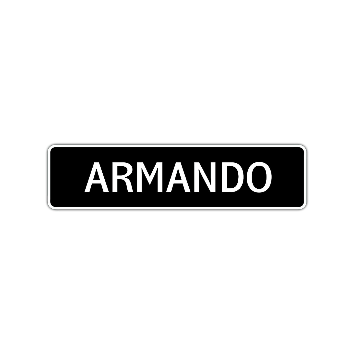 Armando Street Sign Children Name Room Plate