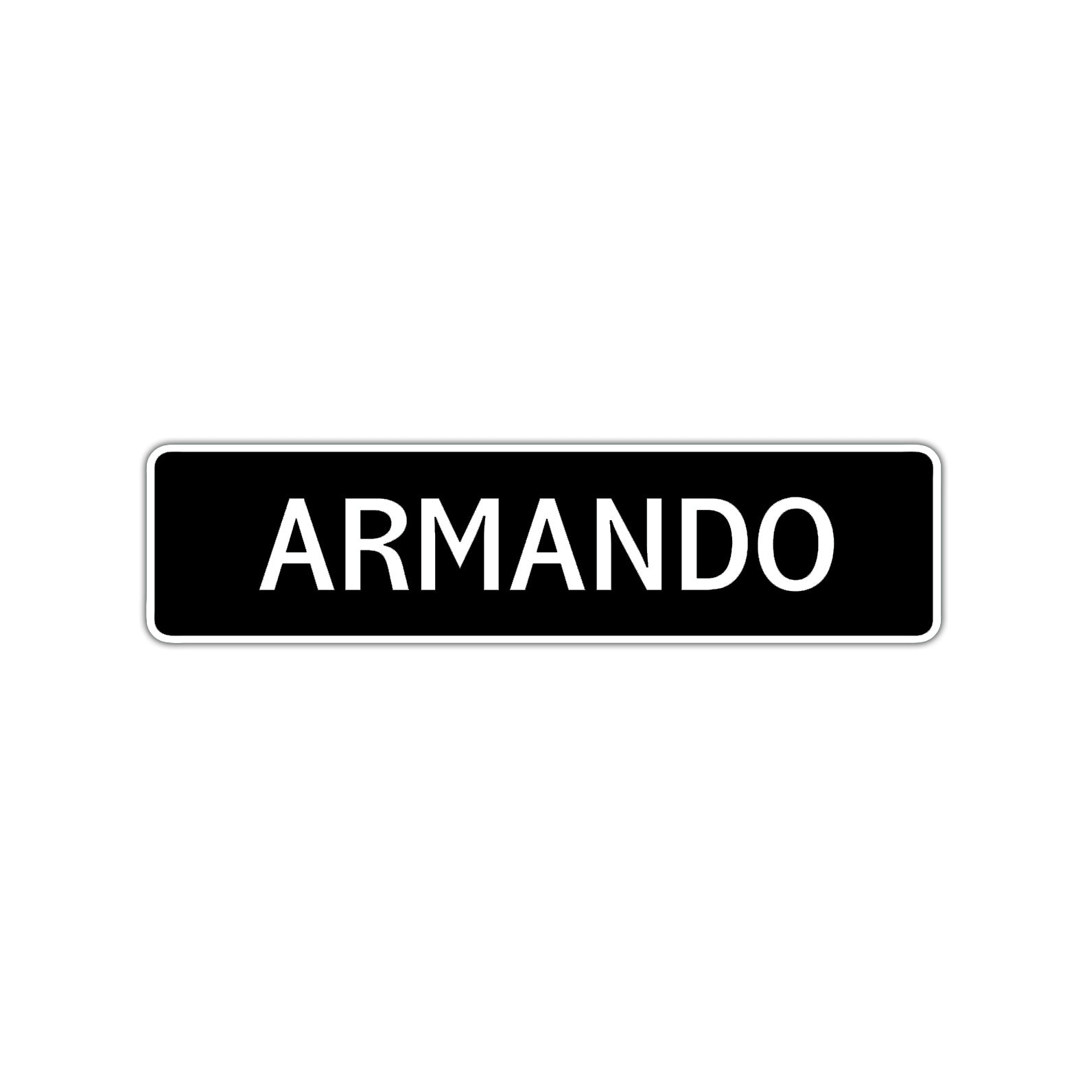Armando Street Sign Children Name Room Plate