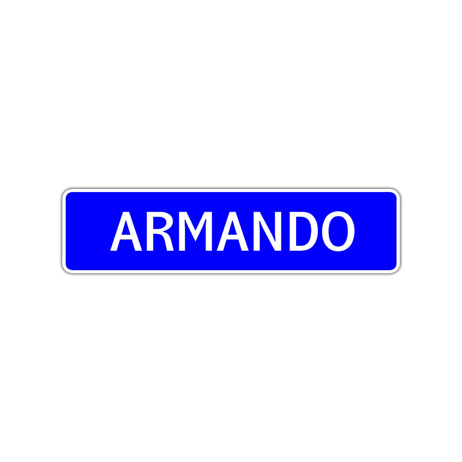 Armando Street Sign Children Name Room Plate