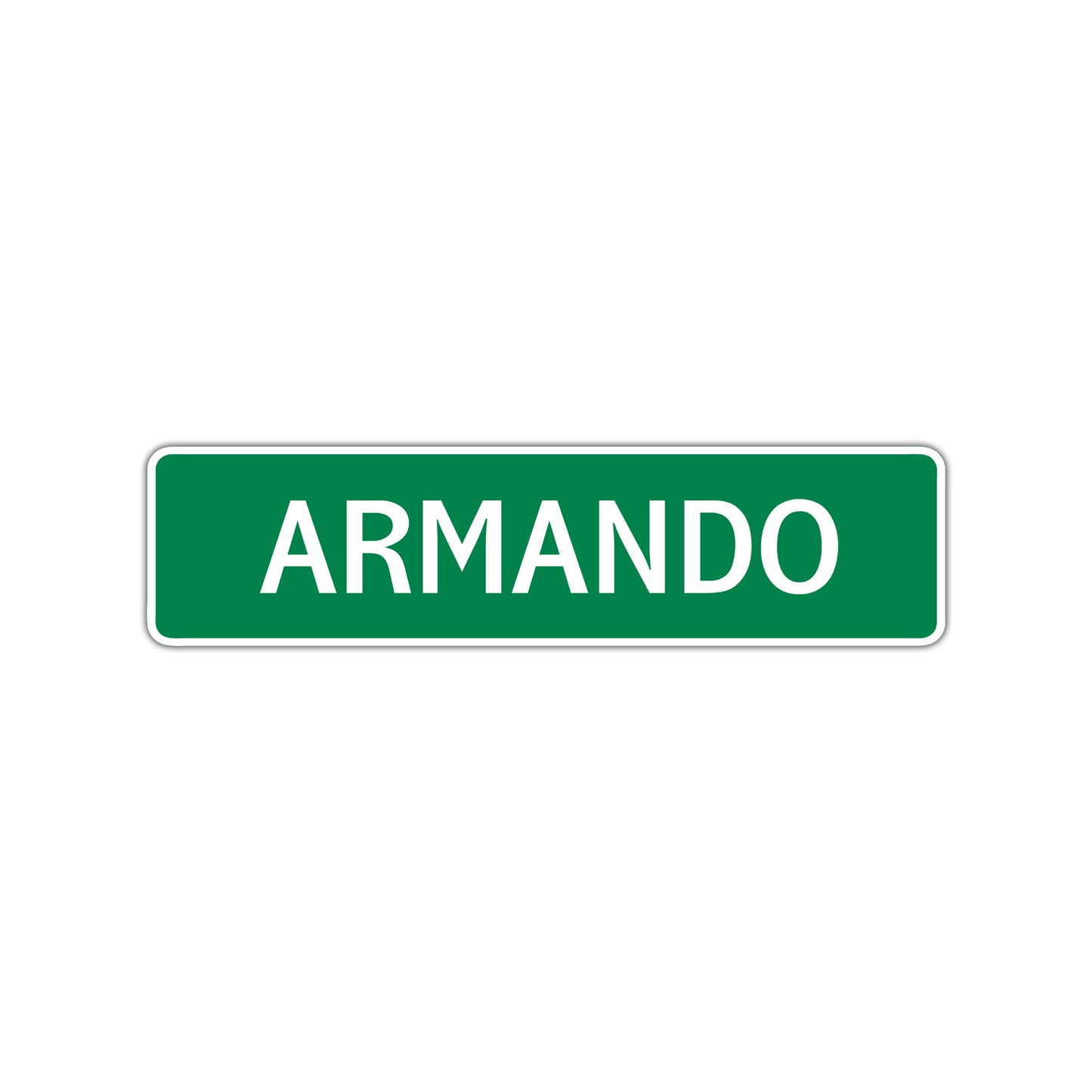 Armando Street Sign Children Name Room Plate