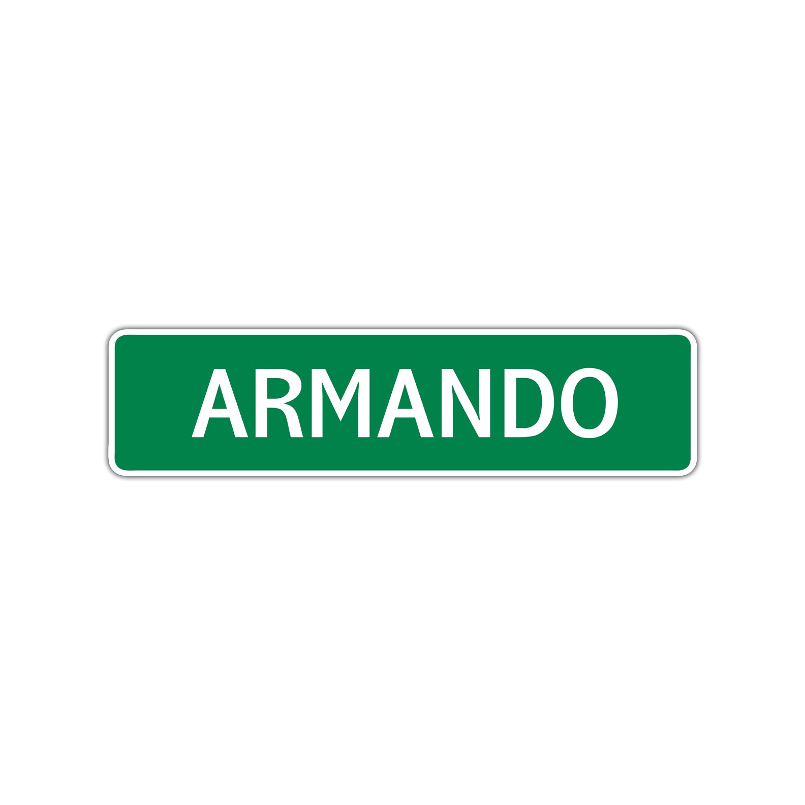 Armando Street Sign Children Name Room Plate