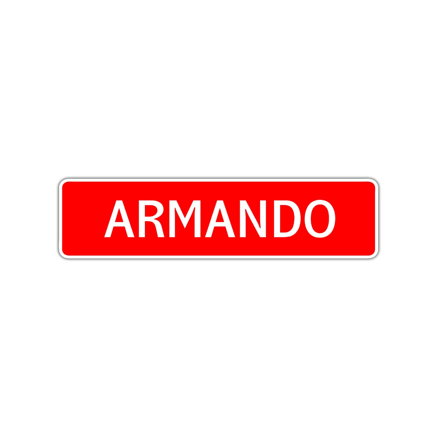 Armando Street Sign Children Name Room Plate