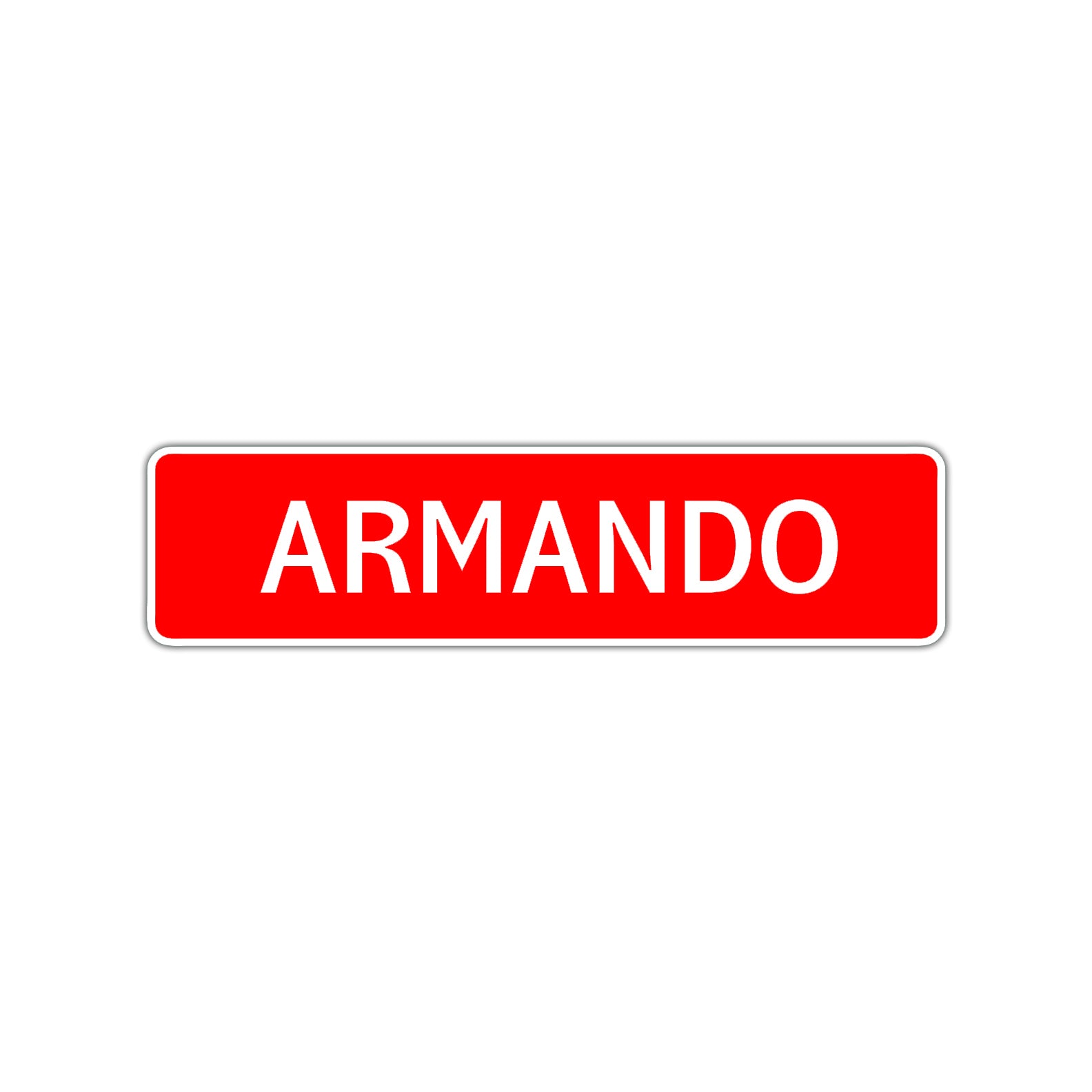 Armando Street Sign Children Name Room Plate