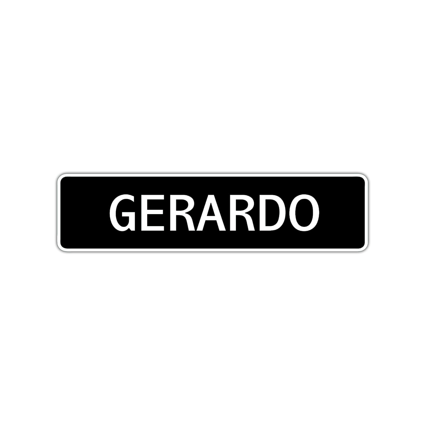 Gerardo Street Sign Children Name Room Plate