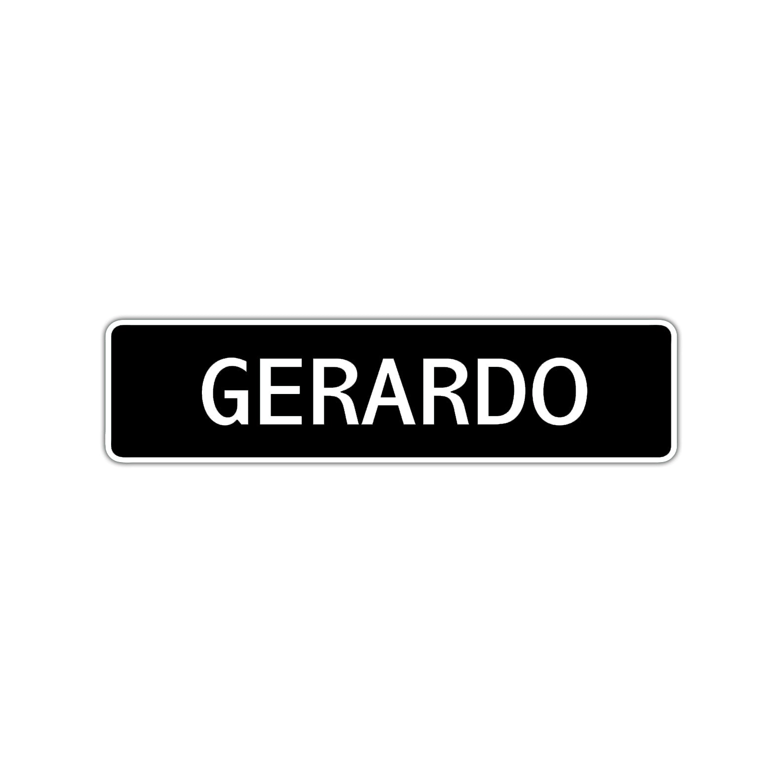 Gerardo Street Sign Children Name Room Plate