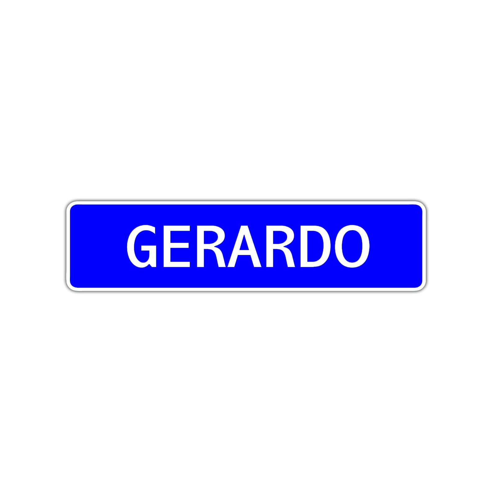 Gerardo Street Sign Children Name Room Plate