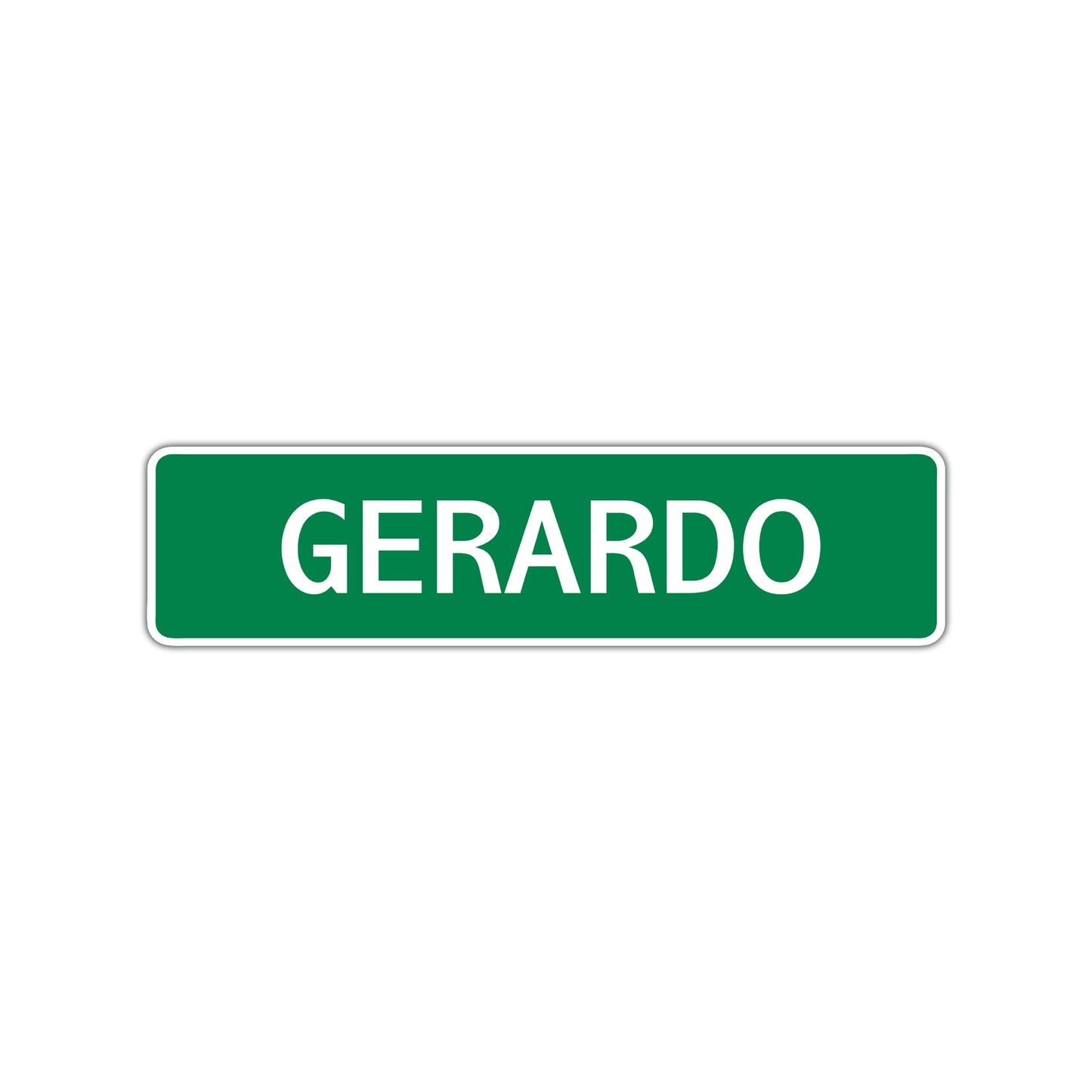 Gerardo Street Sign Children Name Room Plate