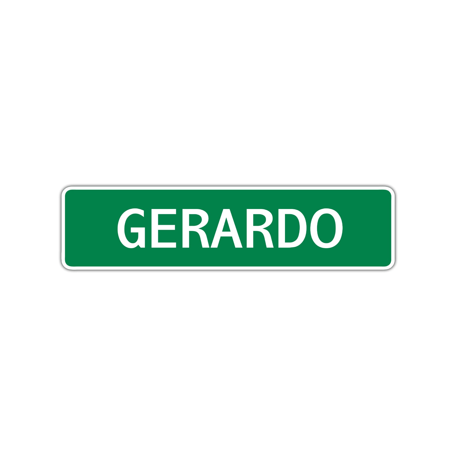 Gerardo Street Sign Children Name Room Plate