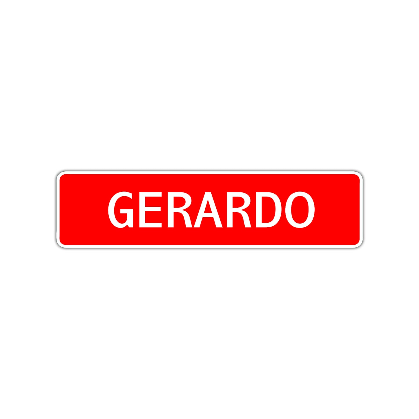 Gerardo Street Sign Children Name Room Plate