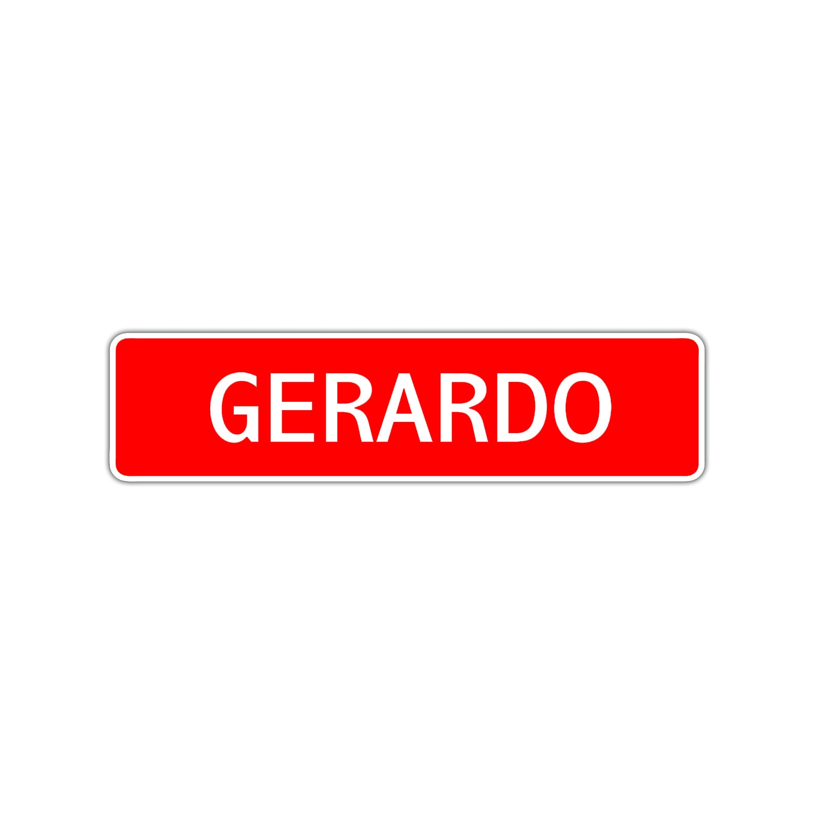 Gerardo Street Sign Children Name Room Plate