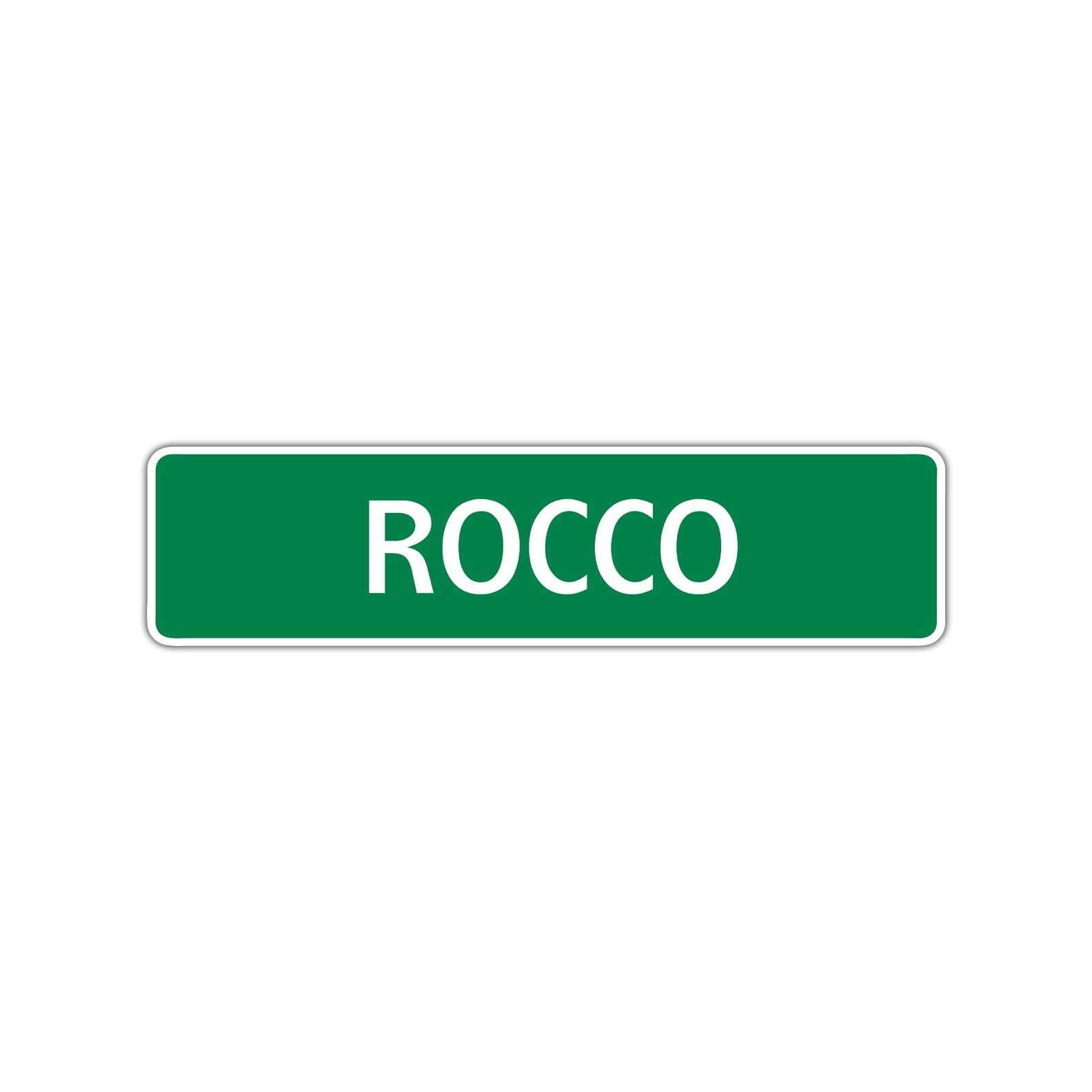 Rocco Street Sign Children Name Room Plate
