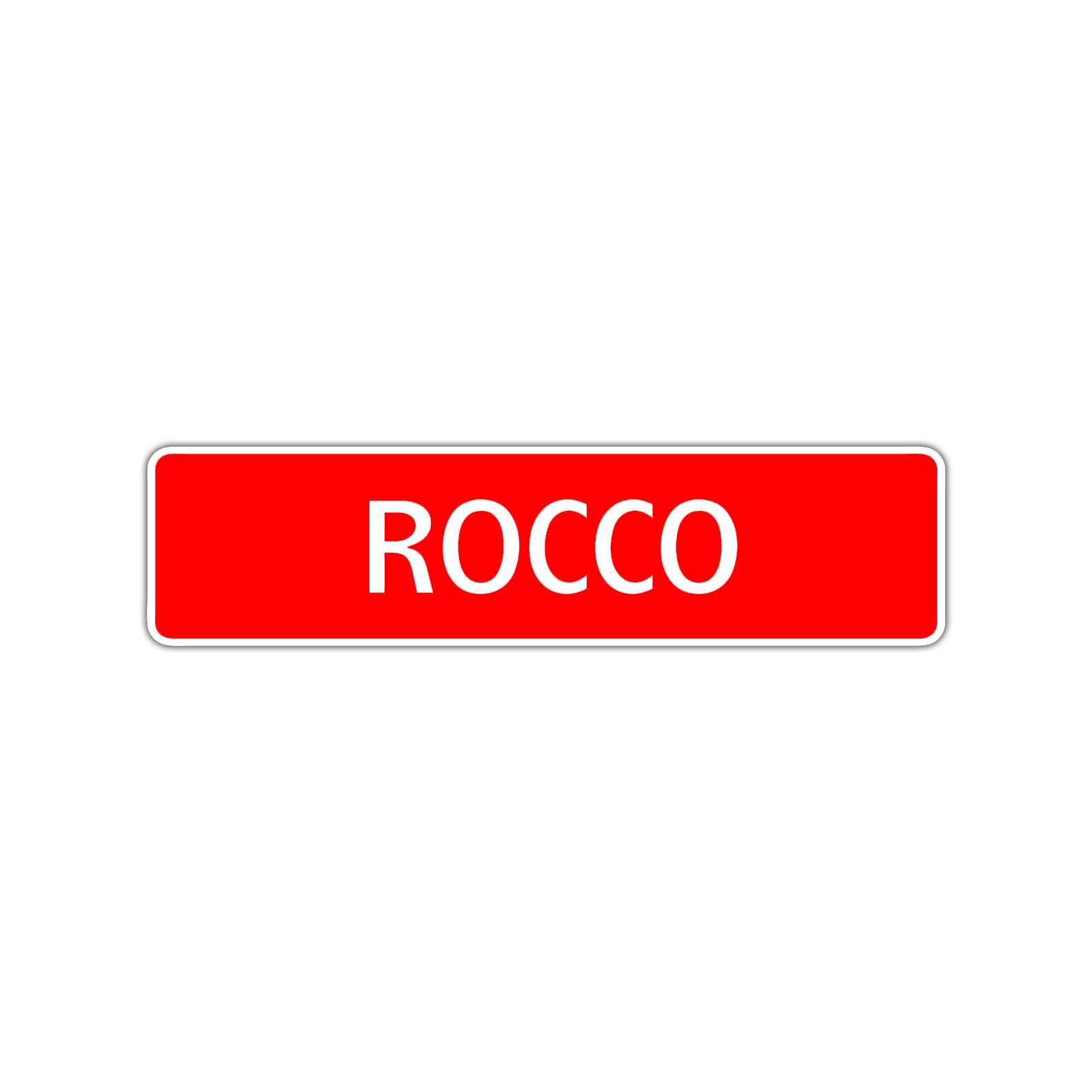 Rocco Street Sign Children Name Room Plate