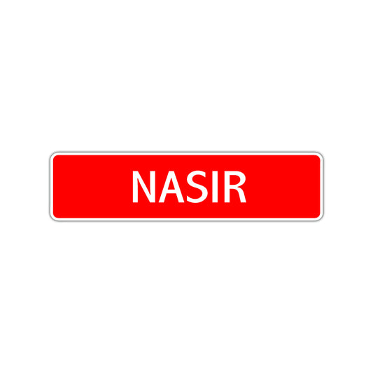 Nasir Street Sign Children Name Room Plate