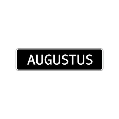 Augustus Street Sign Children Name Room Plate