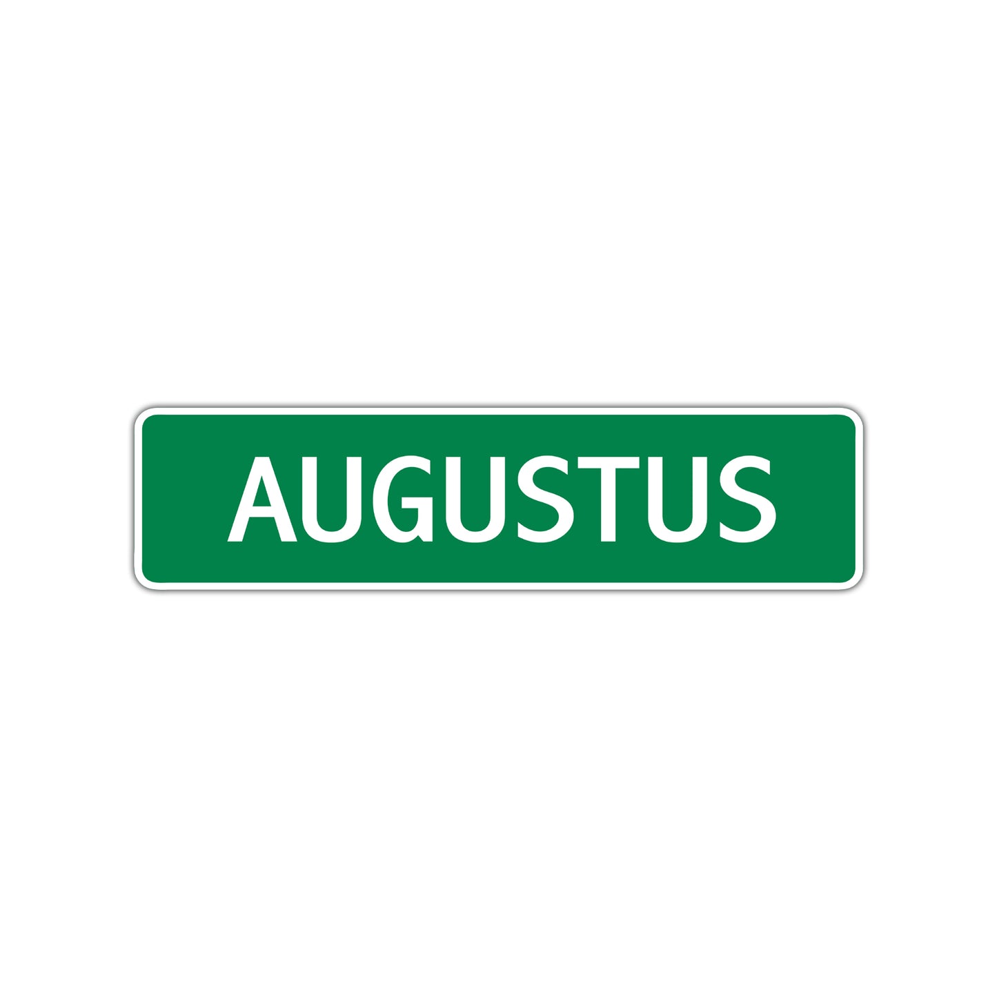 Augustus Street Sign Children Name Room Plate
