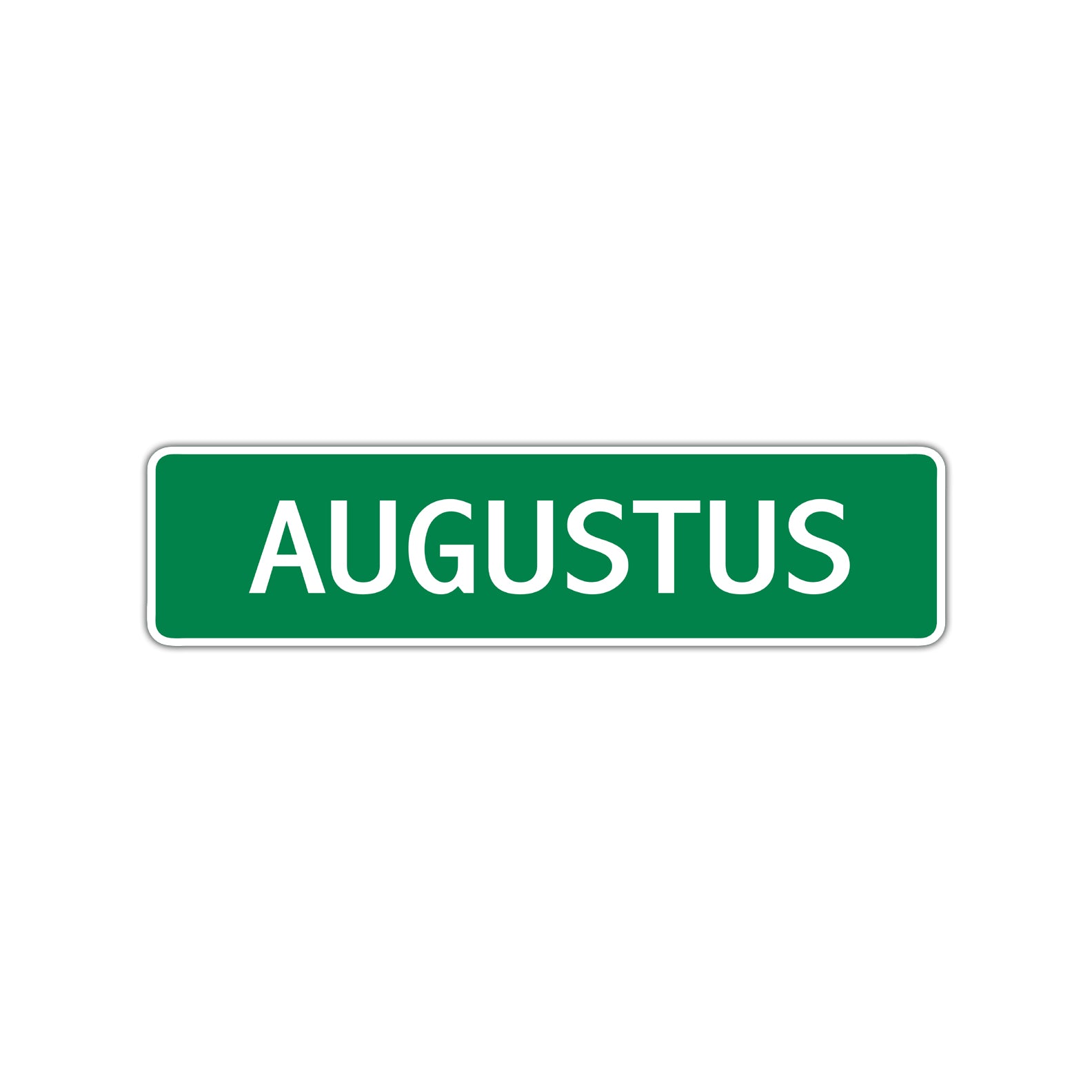 Augustus Street Sign Children Name Room Plate