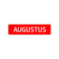 Augustus Street Sign Children Name Room Plate