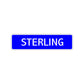 Sterling Street Sign Children Name Room Plate