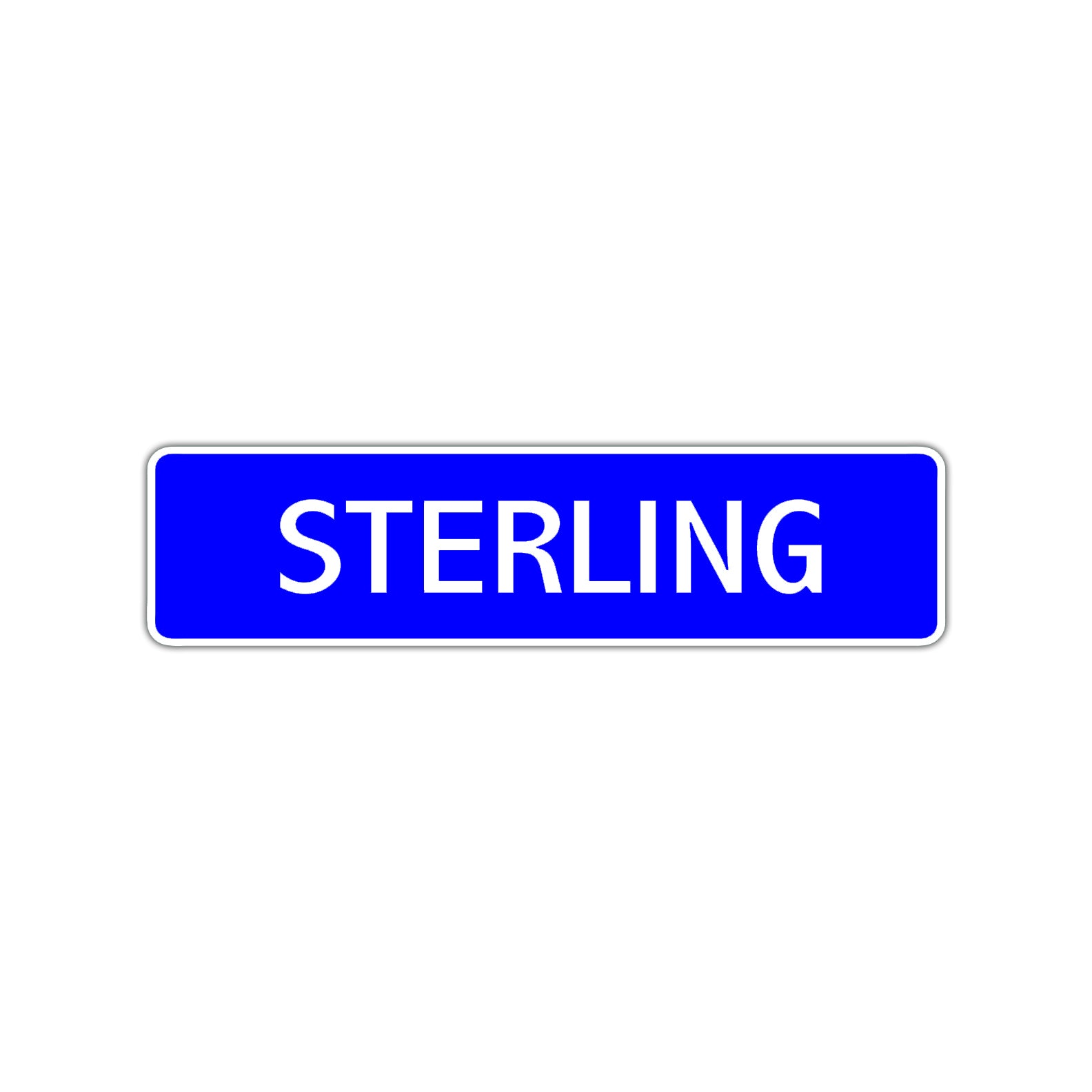 Sterling Street Sign Children Name Room Plate