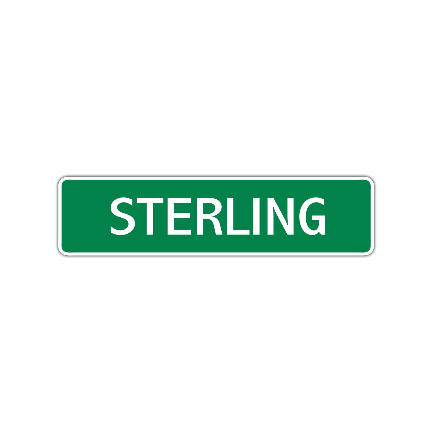 Sterling Street Sign Children Name Room Plate