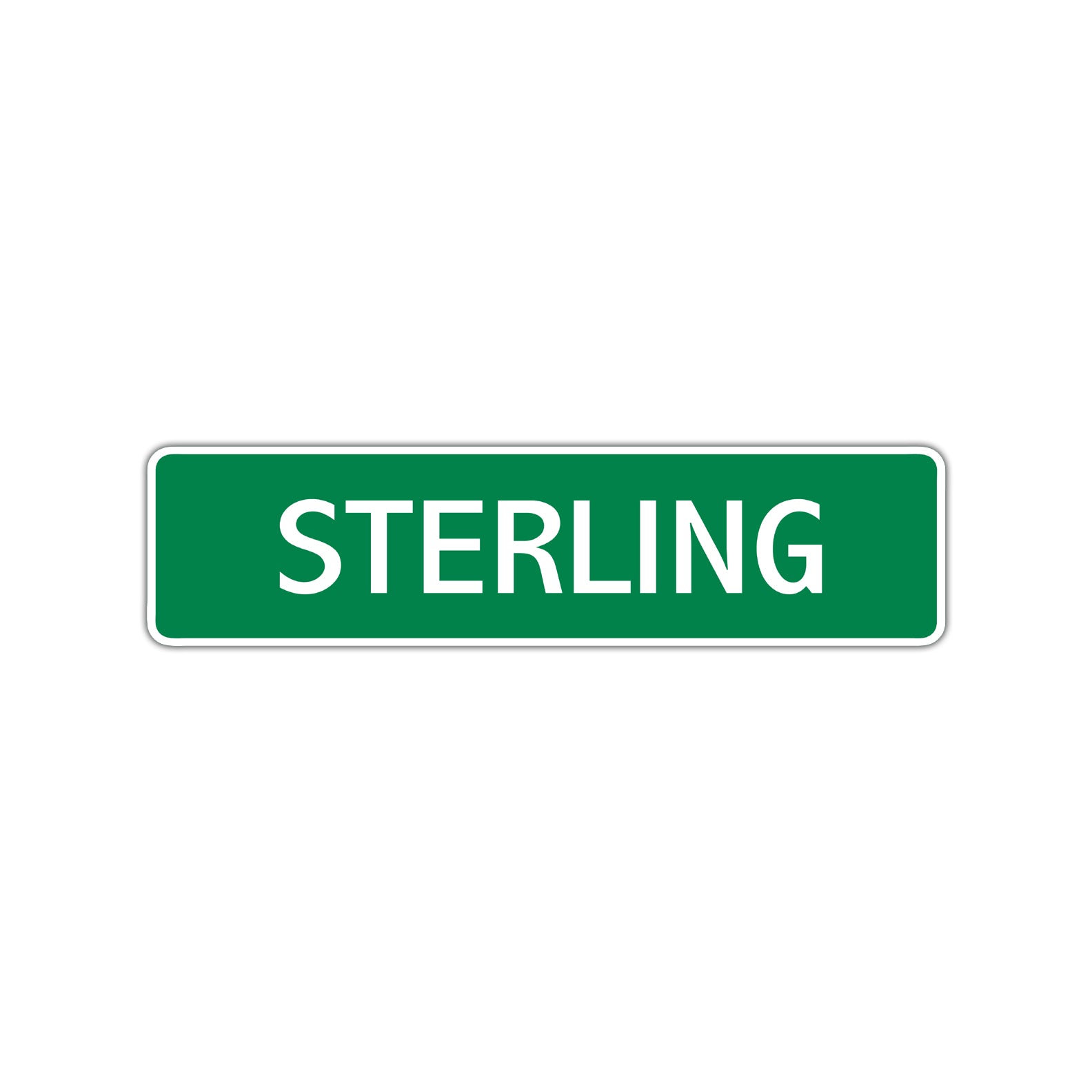 Sterling Street Sign Children Name Room Plate