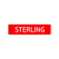 Sterling Street Sign Children Name Room Plate