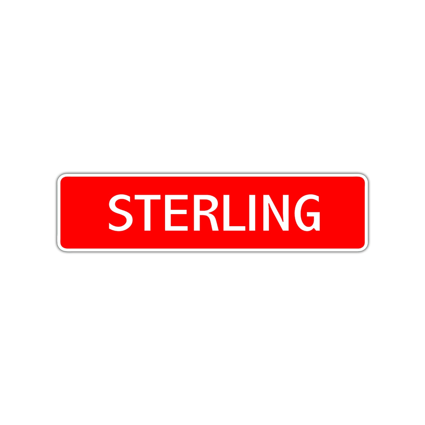 Sterling Street Sign Children Name Room Plate