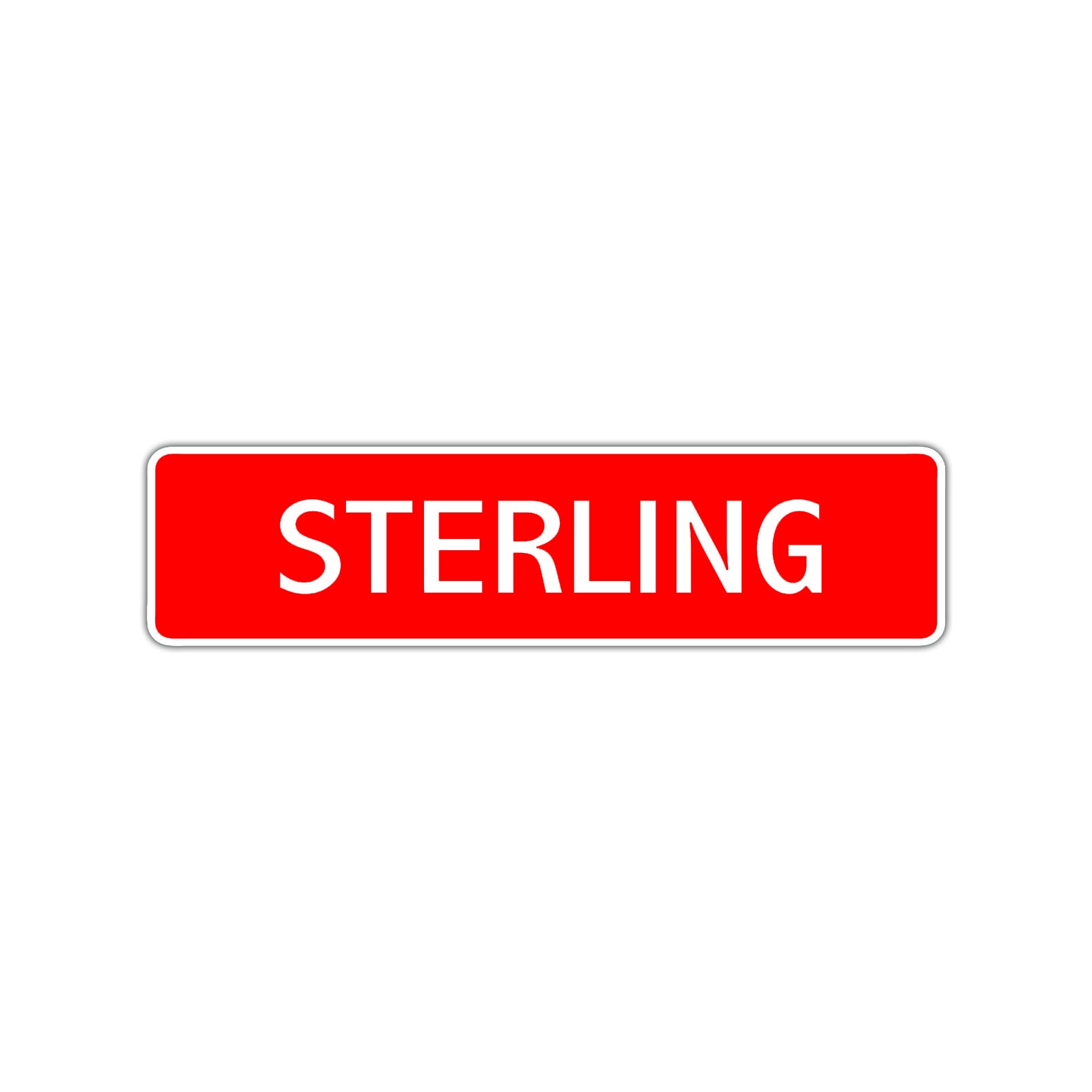 Sterling Street Sign Children Name Room Plate