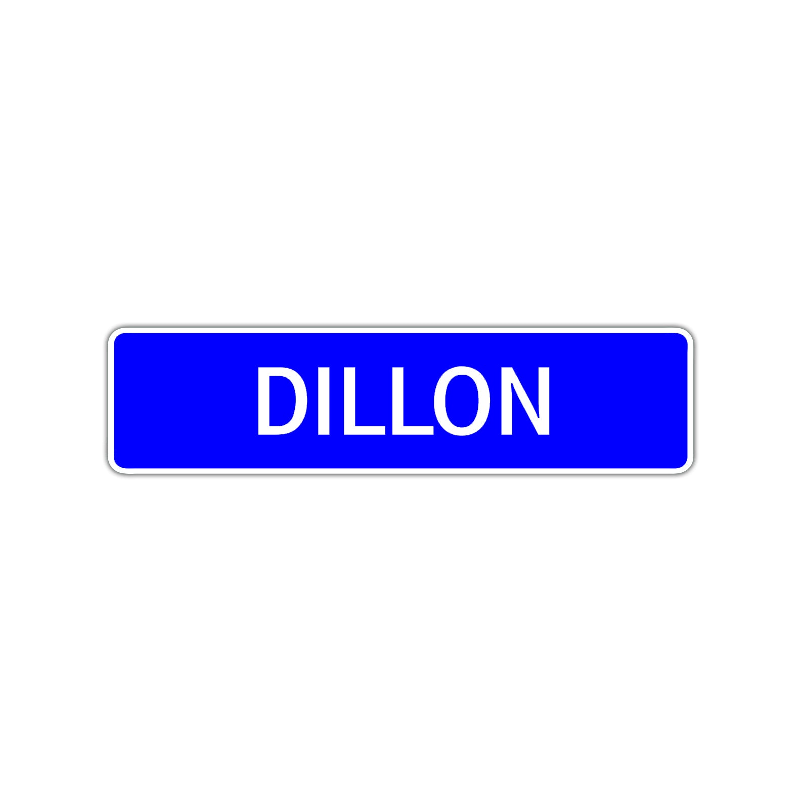 Dillon Street Sign Children Name Room Plate