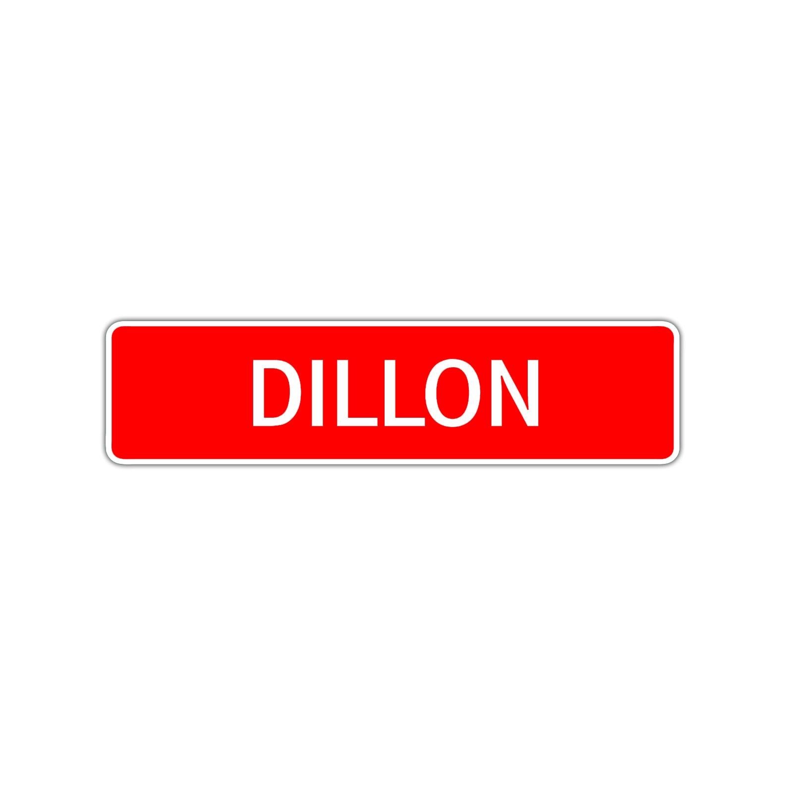 Dillon Street Sign Children Name Room Plate