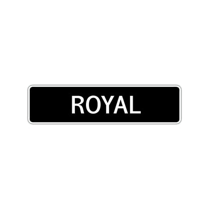 Royal Street Sign Children Name Room Plate