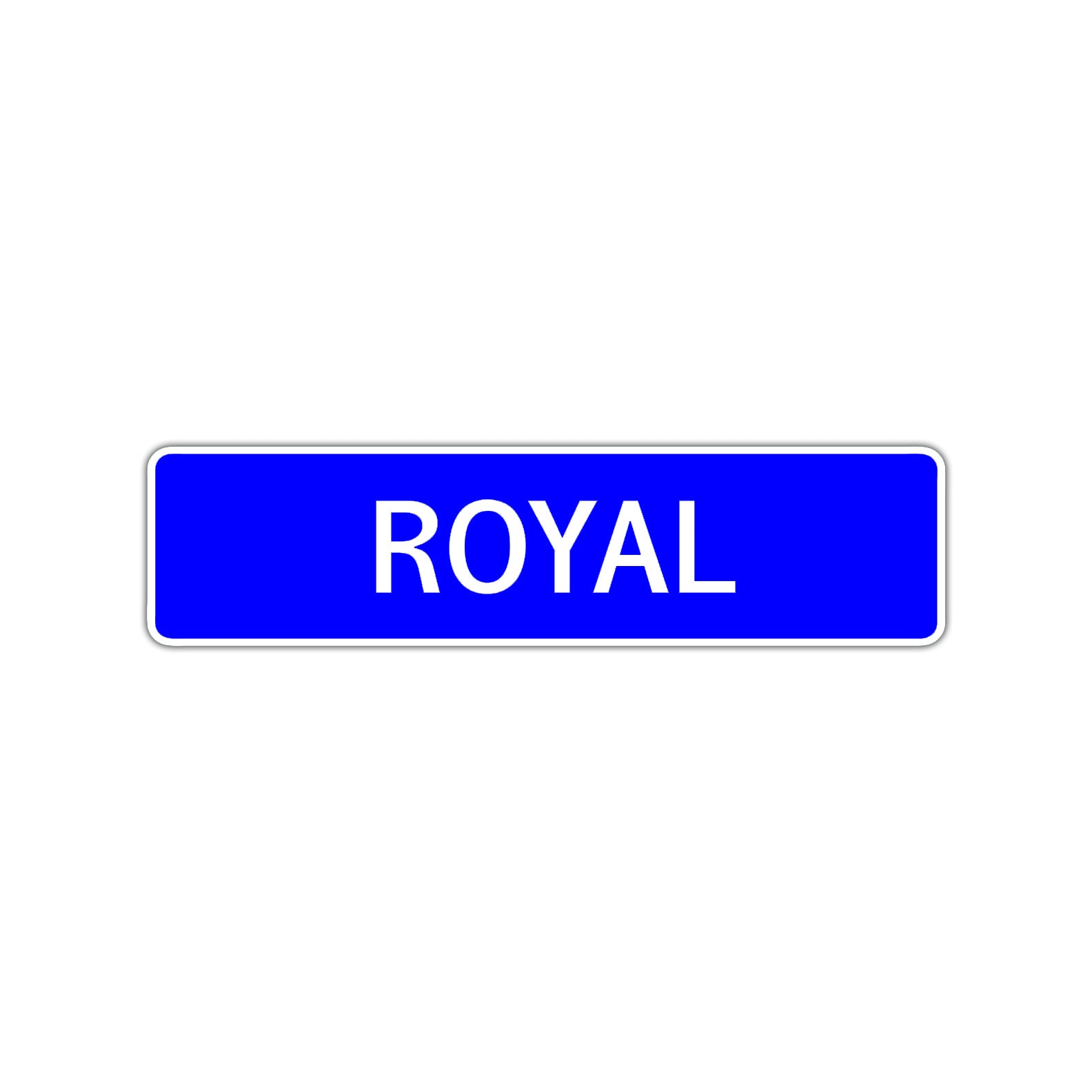 Royal Street Sign Children Name Room Plate